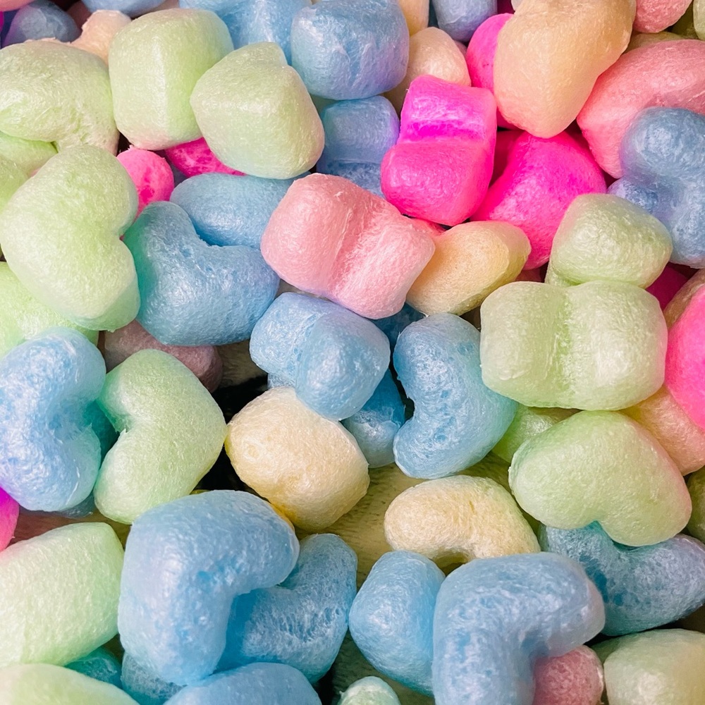 Heart Shaped Packing Peanuts